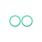Frame lente fotocamera posteriore 2pcs per iPhone 11, 12, 12 Mini, Green
