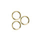 Frame lente fotocamera posteriore 3pcs per iPhone 12 Pro, Gold