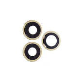 Lente fotocamera posteriore e frame 3 pz per iPhone 12 Pro Max, Gold