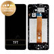 Schermo per Samsung A12 A125F, A022F, Black, Vetro touch con cornice, GH82-24490A, GH82-24491A, Genuine Service Pack