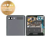 Schermo per Samsung Z Flip 5G F707B, Mystic Gray, Vetro touch con cornice, External, GH96-13806A, Genuine Service Pack