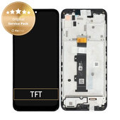 Schermo per Motorola Moto G30 XT2129, Phantom Black, Vetro touch con cornice, 5D68C18187, Genuine Service Pack