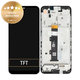 Schermo per Motorola Moto G30 XT2129, Phantom Black, Vetro touch con cornice, 5D68C18187, Genuine Service Pack