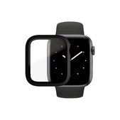 Vetro temperato Full Body AB per Apple Watch 4, 5, 6, SE (1st gen), SE (2nd gen) 44mm, Black, PanzerGlass