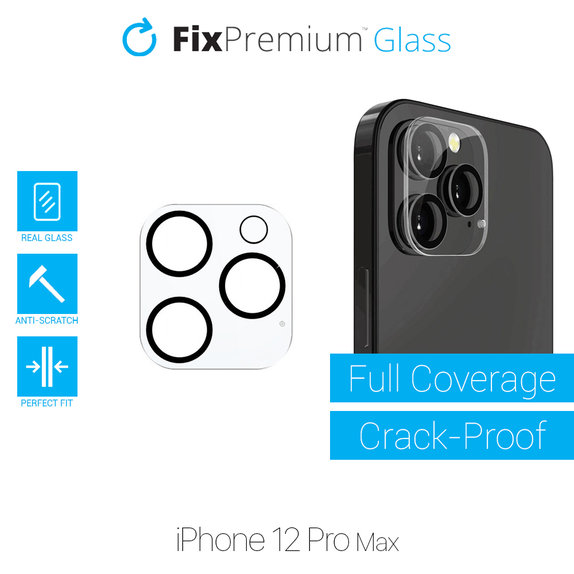 Protezione obiettivo fotocamera posteriore per iPhone 12 Pro Max, FixPremium