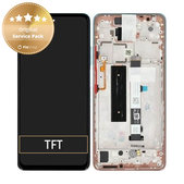 Schermo per Xiaomi Mi 10T Lite 5G, Rose Gold Beach, Vetro touch con cornice, 5600050J1700, Genuine Service Pack