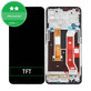 Schermo per Oppo A72, Twilight Black, Vetro touch con cornice