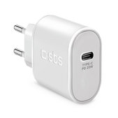 Adattatore di ricarica 20W USB-C, White, SBS