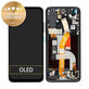 Schermo per Asus Zenfone 8 ZS590KS, Obsidian Black, Vetro touch con cornice, 90AI0061-R20010, Genuine Service Pack