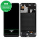 Schermo per Samsung A50 A505F, Black, Vetro touch con cornice