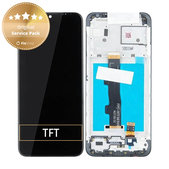 Schermo per Motorola Moto E7 Power, E7i Power, Vetro touch con cornice, 5D68C18235, Genuine Service Pack