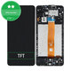 Schermo per Samsung A12 A125F, Black, Vetro touch con cornice