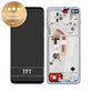 Schermo per Motorola Moto G100 XT2125, Iridescent Sky, Vetro touch con cornice, 5D68C18073, Genuine Service Pack