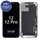 Schermo In-Cell FHD per iPhone 12, 12 Pro, Vetro touch con cornice, FixPremium