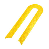 Striscia decorativa motore Tipo U per Xiaomi Mi Electric Scooter 1S, 2 M365, Essential, Pro, Pro 2, Yellow, C002550015300, Genuine Service Pack