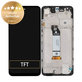 Schermo per Xiaomi Poco M3 Pro, Power Black, Vetro touch con cornice, 560002K19P00, Genuine Service Pack
