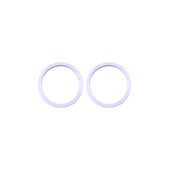 Frame lente fotocamera posteriore 2pcs per iPhone 11, 12, 12 Mini, Purple