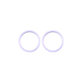 Frame lente fotocamera posteriore 2pcs per iPhone 11, 12, 12 Mini, Purple