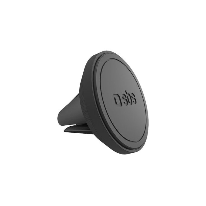 Supporto auto magnetico rotondo per bocchetta, Black, SBS