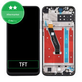 Schermo per Huawei P40 Lite E, Midnight Black, Vetro touch con cornice