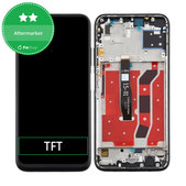 Schermo per Huawei P40 Lite, Midnight Black, Vetro touch con cornice