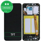 Schermo per Samsung A20e A202F, Black, Vetro touch con cornice