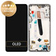 Schermo per Xiaomi Poco F3, Blue, Vetro touch con cornice, 560004K11A00, Genuine Service Pack