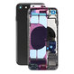 Scocca posteriore con piccoli componenti per iPhone SE 2020, Black