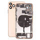 Scocca posteriore con piccoli componenti per iPhone 11 Pro Max, Gold
