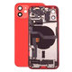 Scocca posteriore con piccoli componenti per iPhone 12, Red