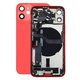 Scocca posteriore con piccoli componenti per iPhone 12 Mini, Red
