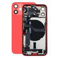 Scocca posteriore con piccoli componenti per iPhone 12 Mini, Red