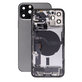 Scocca posteriore con piccoli componenti per iPhone 12 Pro, Graphite