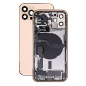 Scocca posteriore con piccoli componenti per iPhone 12 Pro, Gold