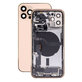 Scocca posteriore con piccoli componenti per iPhone 12 Pro, Gold