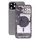 Scocca posteriore con piccoli componenti per iPhone 12 Pro Max, Graphite