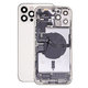 Scocca posteriore con piccoli componenti per iPhone 12 Pro Max, Silver