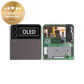 Schermo per Samsung Z Flip 3 F711B, Phantom Black, Vetro touch con cornice, External, GH97-26773A, Genuine Service Pack