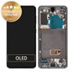 Schermo per Samsung S21 G991B, Phantom Gray, Vetro touch con cornice, GH82-24544A, GH82-24545A, GH82-27255A, Genuine Service Pack