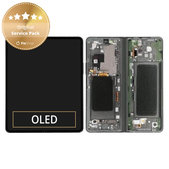 Schermo per Samsung Z Fold 3 F926B, Phantom Green, Vetro touch con cornice, GH82-26283B, Genuine Service Pack