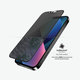 Vetro temperato Case Friendly Privacy AB per iPhone 13, 13 Pro, 14, 16e, Black, PanzerGlass