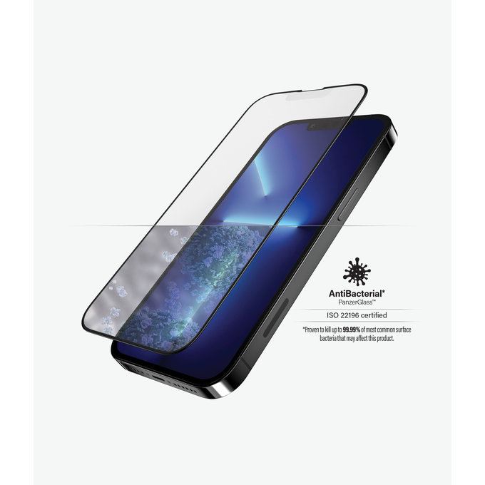 Vetro temperato Case Friendly Anti-Glare AB per iPhone 13 Pro Max, 14 Plus, Black, PanzerGlass