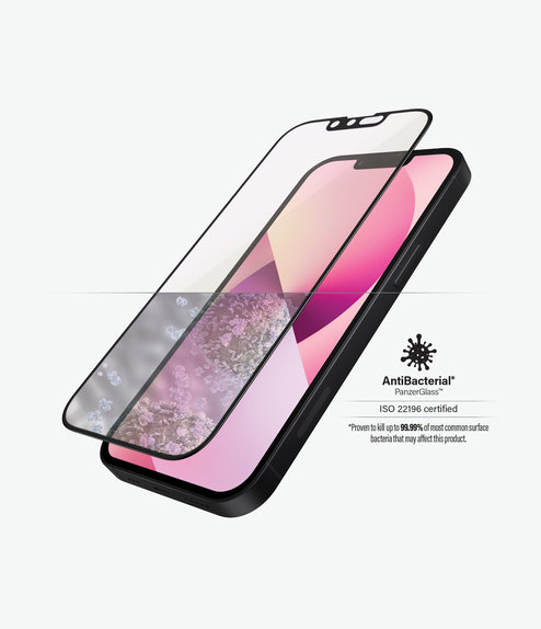 Vetro temperato Case Friendly Anti-Bluelight AB per iPhone 13 mini, Black, PanzerGlass