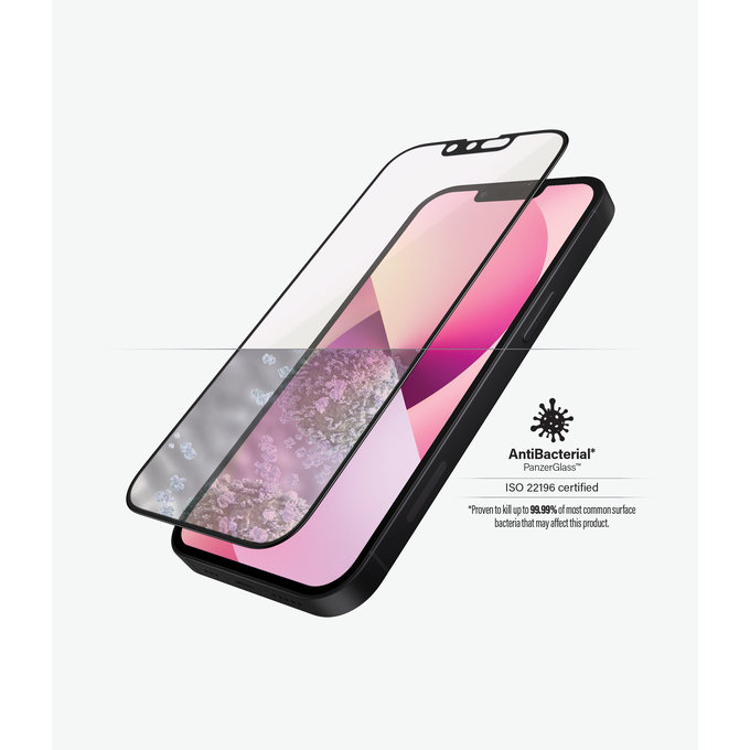 Vetro temperato Case Friendly Anti-Bluelight AB per iPhone 13 mini, Black, PanzerGlass