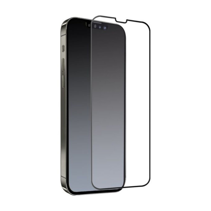 Vetro temperato Full Cover per iPhone 13 Pro Max, 14 Plus, Black, SBS
