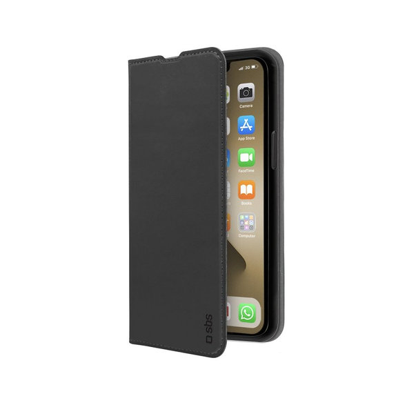 Custodia Book Wallet Lite per iPhone 13 Pro Max, Black, SBS