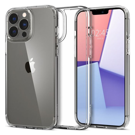 Custodia Ultra Hybrid per iPhone 13 Pro, Transparent, Spigen