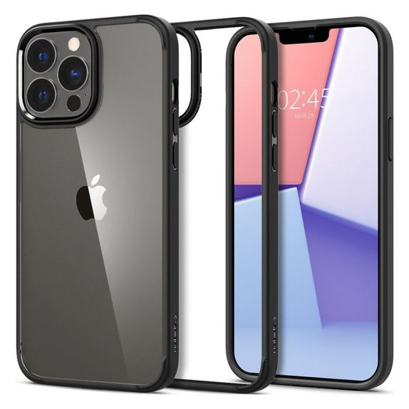Custodia Ultra Hybrid per iPhone 13 Pro, Black, Spigen