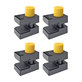 Morsetto in plastica con rivestimento in gomma, apertura 12mm, 4pcs, QianLi iClamp 2.0