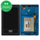 Schermo LCD per Lenovo TAB 3 TB3-710F, Blue, Vetro touch con cornice
